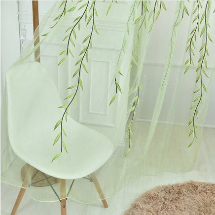 Cute Willow Shape Offset Curtains - Lusy Store