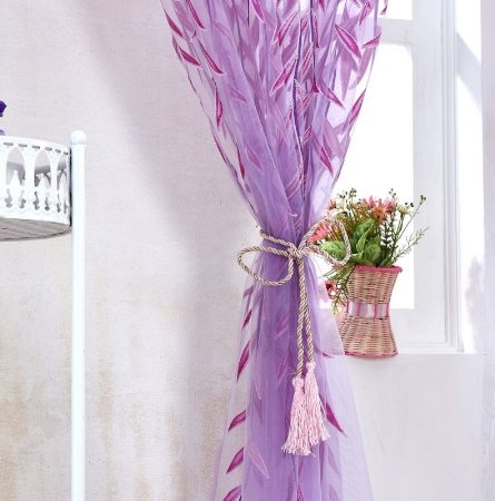 Cute Willow Shape Offset Curtains - Lusy Store