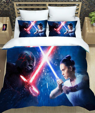 Daisy Ridley Star Wars Bedding Navy Blue Duvet Covers Twin Full Queen King Bed Set LS22675 - Lusy Store