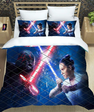 Daisy Ridley Star Wars Bedding Navy Blue Duvet Covers Twin Full Queen King Bed Set LS22675 - Lusy Store