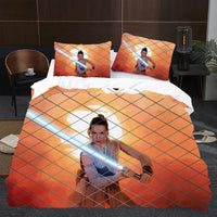 Daisy Ridley Star Wars Bedding Orange Duvet Covers Twin Full Queen King Bed Set LS22673 - Lusy Store