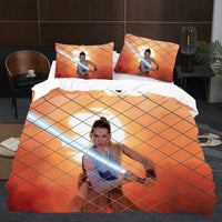 Daisy Ridley Star Wars Bedding Orange Duvet Covers Twin Full Queen King Bed Set LS22673 - Lusy Store