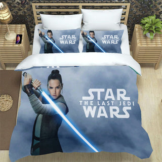 Daisy Ridley Star Wars Bedding Royal Blue Duvet Covers Twin Full Queen King Bed Set LS22676 - Lusy Store