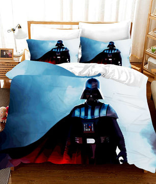 Darth Vader Star Wars Bedding Blue Duvet Covers Comforter Set Quilted Blanket Bed Set LS22697 - Lusy Store