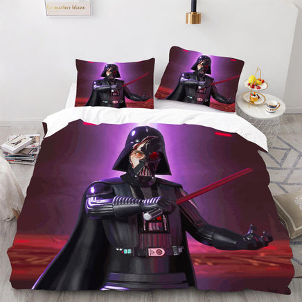Darth Vader Star Wars Bedding Purple Duvet Covers Comforter Set Quilted Blanket Bed Set LS22700 - Lusy Store