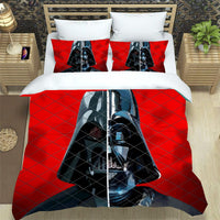 Darth Vader Star Wars Bedding Red Duvet Covers Comforter Set Quilted Blanket Bed Set LS22703 - Lusy Store