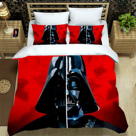 Darth Vader Star Wars Bedding Red Duvet Covers Comforter Set Quilted Blanket Bed Set LS22703 - Lusy Store