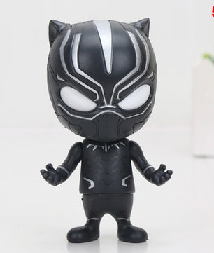 Deadpool Spider-man Black Panther Bobble Head Shaking Avengers PVC Action Figure Collection - Lusy Store