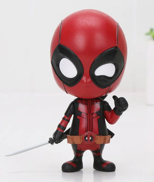 Deadpool Spider-man Black Panther Bobble Head Shaking Avengers PVC Action Figure Collection - Lusy Store