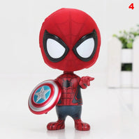 Deadpool Spider-man Black Panther Bobble Head Shaking Avengers PVC Action Figure Collection - Lusy Store