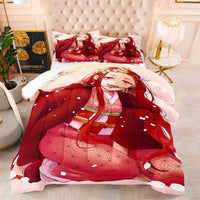 Demon Slayer Movie Bedding Kochou Shinobu Cosplay Quilt Set Cover D588 - Lusy Store