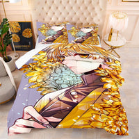 Demon Slayer Movie Bedding Kochou Shinobu Cosplay Quilt Set Cover D588 - Lusy Store