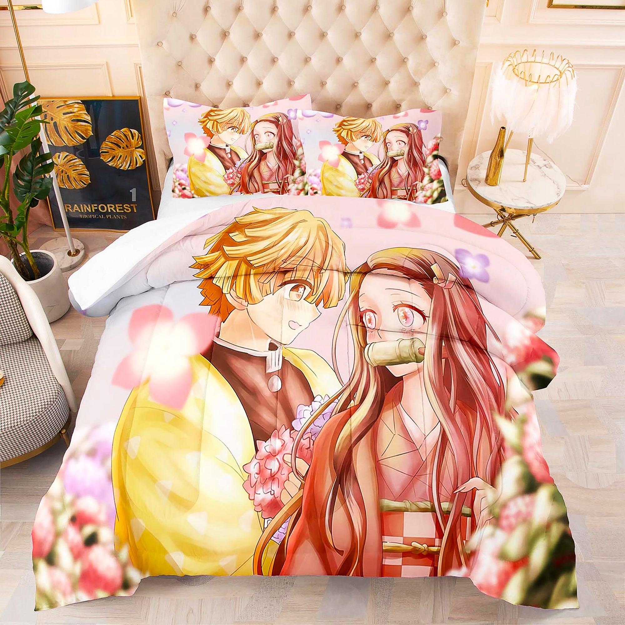 Shop Demon Slayer Bed Sheet Set Anime online