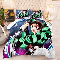 Demon Slayer Movie Bedding Kochou Shinobu Cosplay Quilt Set Cover D588 - Lusy Store