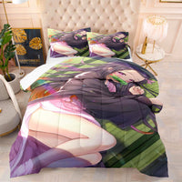 Demon Slayer Movie Bedding Kochou Shinobu Cosplay Quilt Set Cover D588 - Lusy Store