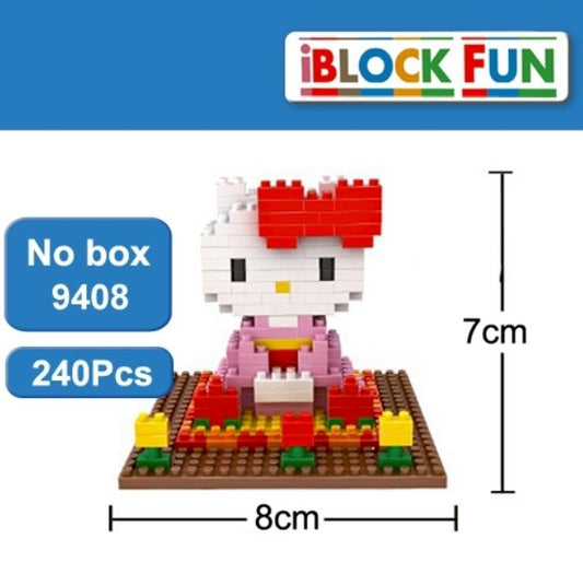 Diamond Building Blocks Hello Kitty 4 Style Scenario Model Children Toys - Lusy Store