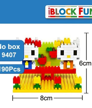 Diamond Building Blocks Hello Kitty 4 Style Scenario Model Children Toys - Lusy Store