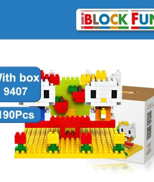 Diamond Building Blocks Hello Kitty 4 Style Scenario Model Children Toys - Lusy Store