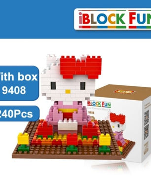 Diamond Building Blocks Hello Kitty 4 Style Scenario Model Children Toys - Lusy Store