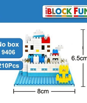 Diamond Building Blocks Hello Kitty 4 Style Scenario Model Children Toys - Lusy Store