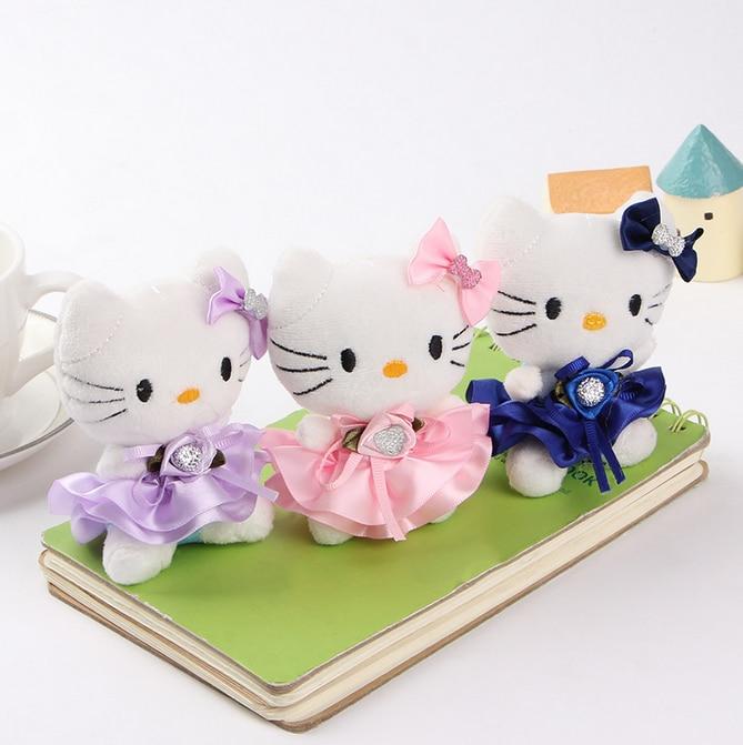 Diamond Hello Kitty Plush Stuffed Wedding Bouquet Decor - Lusy Store