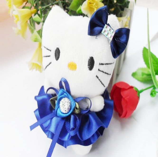 Diamond Hello Kitty Plush Stuffed Wedding Bouquet Decor - Lusy Store