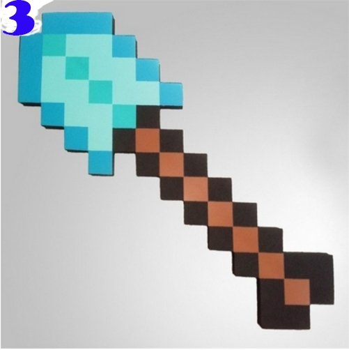 Diamond minecraft sword Mosaic Espada/Picareta/Machado/Hamaxe - Lusy Store