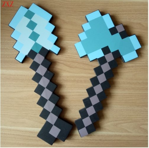 Diamond minecraft sword Mosaic Espada/Picareta/Machado/Hamaxe - Lusy Store