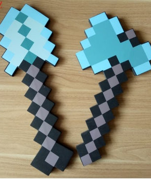 Diamond minecraft sword Mosaic Espada/Picareta/Machado/Hamaxe - Lusy Store