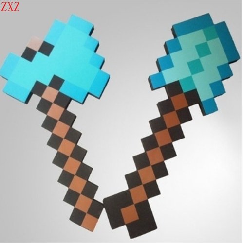 Diamond minecraft sword Mosaic Espada/Picareta/Machado/Hamaxe - Lusy Store