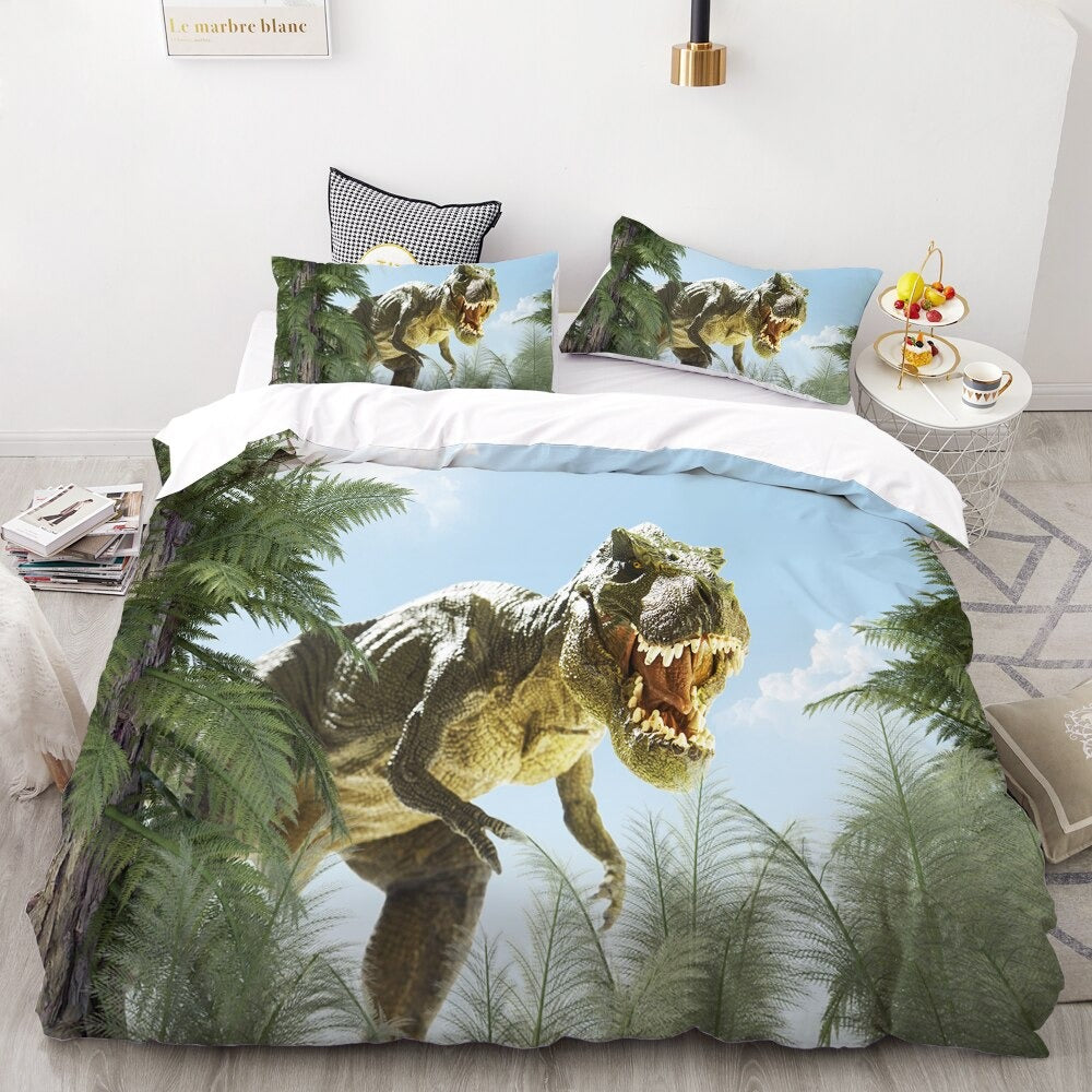 Dinosaur Bedding 3D HD Printing Cover Bed Set Kids Baby Children Bedclothes - Lusy Store