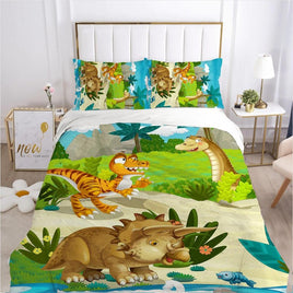 Dinosaur Bedding 3D Cartoon Children Baby Crib Boys Duvet Cover Sets 1