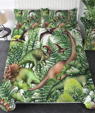 Dinosaur Bedding 3D Cartoon Jurassic Printed Bedclothes For Boys Home Textiles - Lusy Store