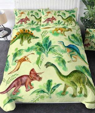 Dinosaur Bedding 3D Cartoon Jurassic Printed Bedclothes For Boys Home Textiles - Lusy Store