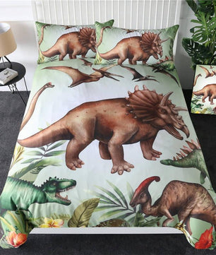 Dinosaur Bedding 3D Cartoon Jurassic Printed Bedclothes For Boys Home Textiles - Lusy Store