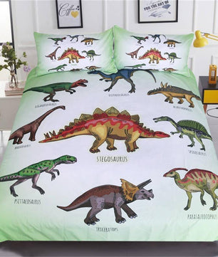 Dinosaur Bedding 3D Cartoon Jurassic Printed Bedclothes For Boys Home Textiles - Lusy Store