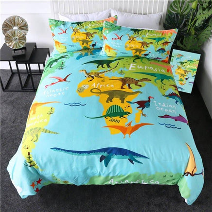 Dinosaur Bedding 3D Cartoon Jurassic Printed Bedclothes For Boys Home Textiles - Lusy Store