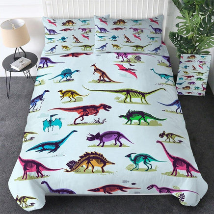 Dinosaur Bedding 3D Cartoon Jurassic Printed Bedclothes For Boys Home Textiles - Lusy Store