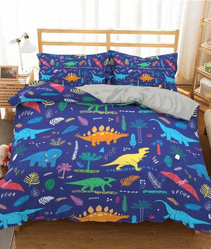 Dinosaur Bedding 3D Family Cartoon Printed Bedding Sets For Kids - Lusy Store