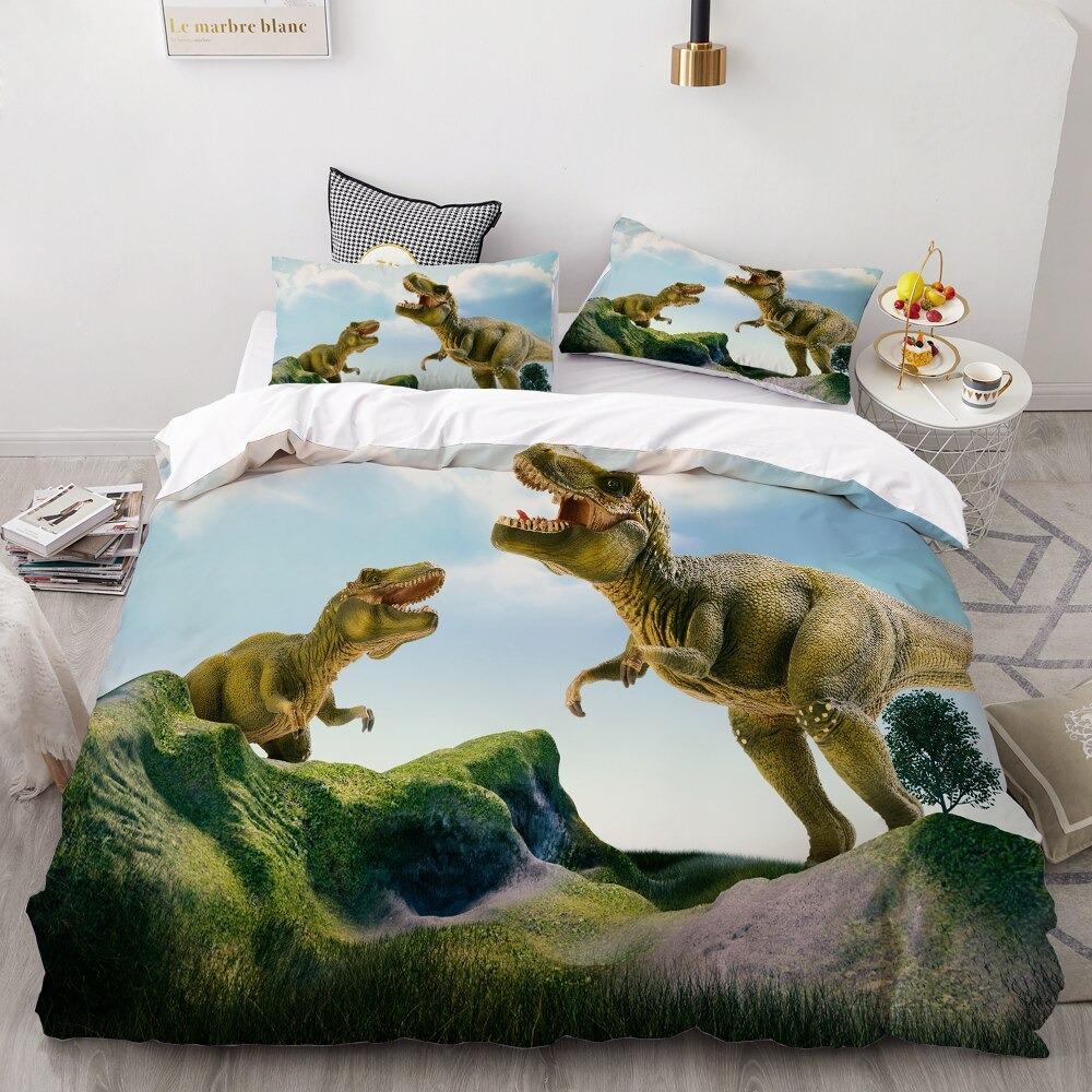 Dinosaur Bedding 3D HD Printing Cover Bed Set Kids Baby Children Bedclothes - Lusy Store
