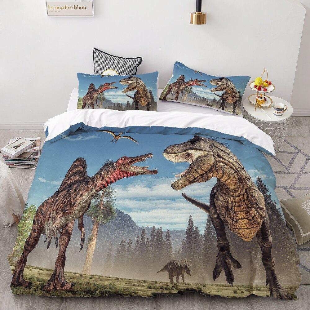 Dinosaur Bedding 3D HD Printing Cover Bed Set Kids Baby Children Bedclothes - Lusy Store