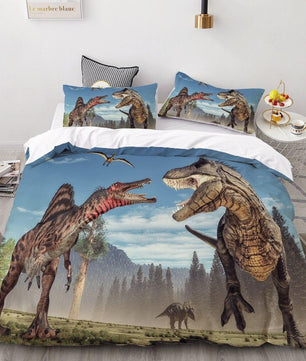 Dinosaur Bedding 3D HD Printing Cover Bed Set Kids Baby Children Bedclothes - Lusy Store