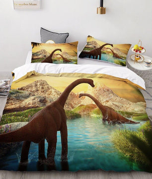 Dinosaur Bedding 3D HD Printing Cover Bed Set Kids Baby Children Bedclothes - Lusy Store