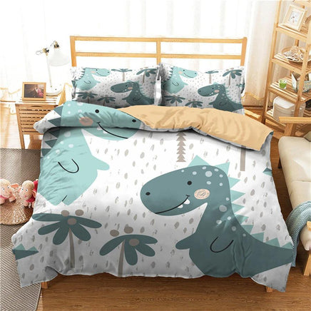 Dinosaur Bedding 3D Printed Cover Bed Set Home Textiles Adults Kids Bedclothes - Lusy Store