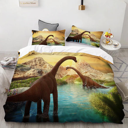 Dinosaur Bedding 3D Printing Kids Baby Children Jurassic Park Bedclothes - Lusy Store