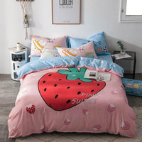 Dinosaur Bedding Printed Cover Bed Set Cotton Twin Full Queen Size Home Textiles Pink Red