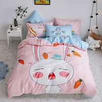 Dinosaur Bedding Printed Cover Bed Set Cotton Twin Full Queen Size Home Textiles Pink