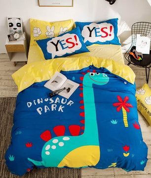 Dinosaur Bedding Printed Cover Bed Set Cotton Twin Full Queen Size Home Textiles - Lusy Store
