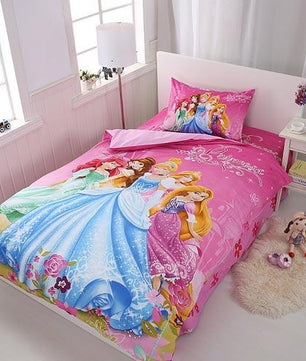 Disney Cartoon Princess Kids Girls Bedding Set - Lusy Store