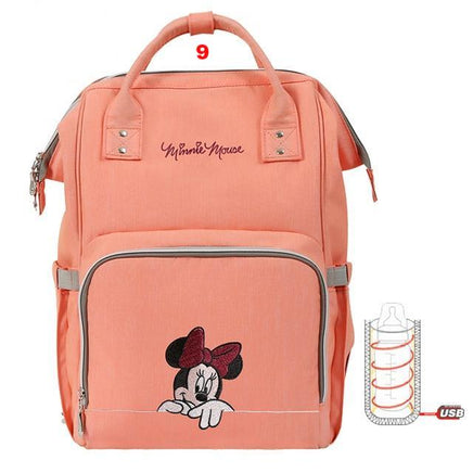 Disney Diaper Bag Backpack USB Bottle Insulation - Lusy Store